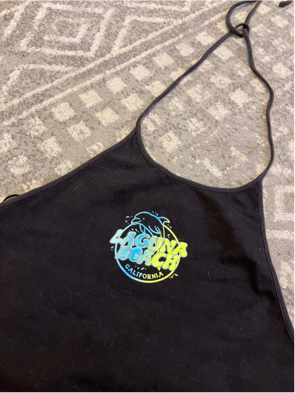 Y2K H&M Laguna Beach California Graphic Halter Crop Top (Small) - Picture 2 of 4